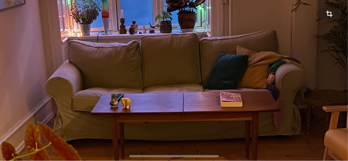 Flytte sofa på genbrugsplads