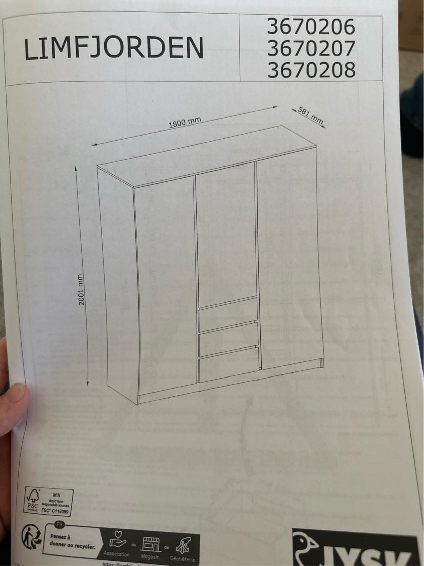Samling af klædeskab