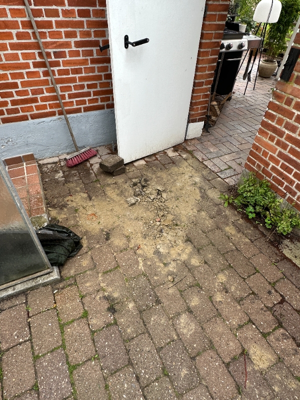 3 belægningssten genetableres