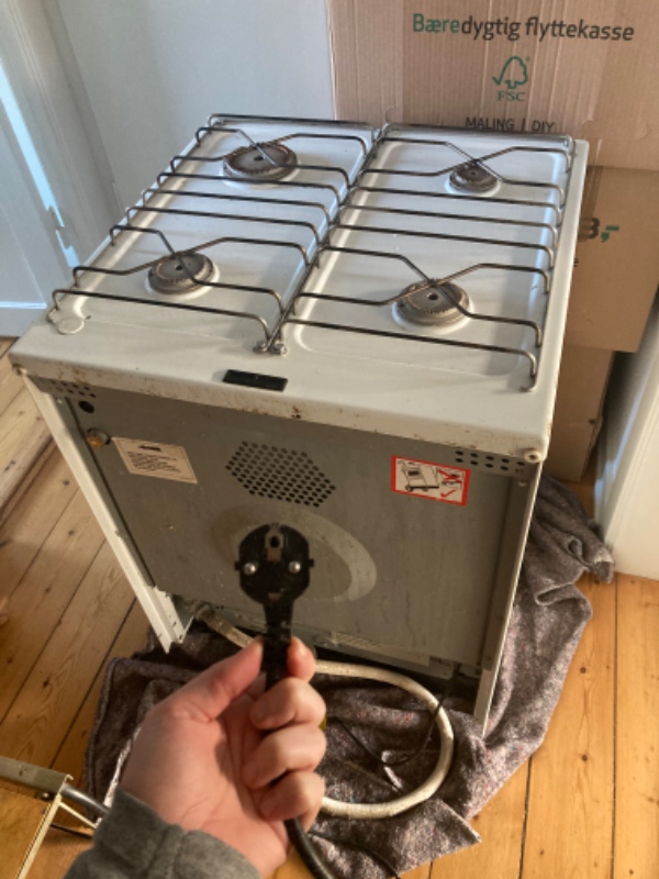 Installering af gaskomfur