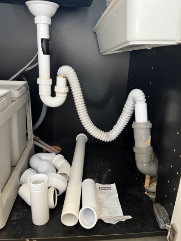 Udskiftning af vandlås + tilslutning af opvaskemaskine