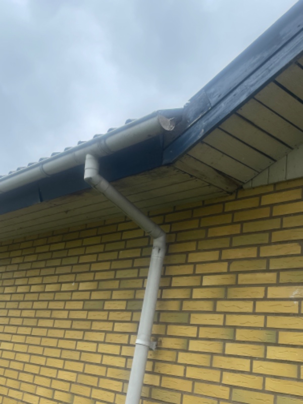 Reparation af udhæng plus nye tagrender