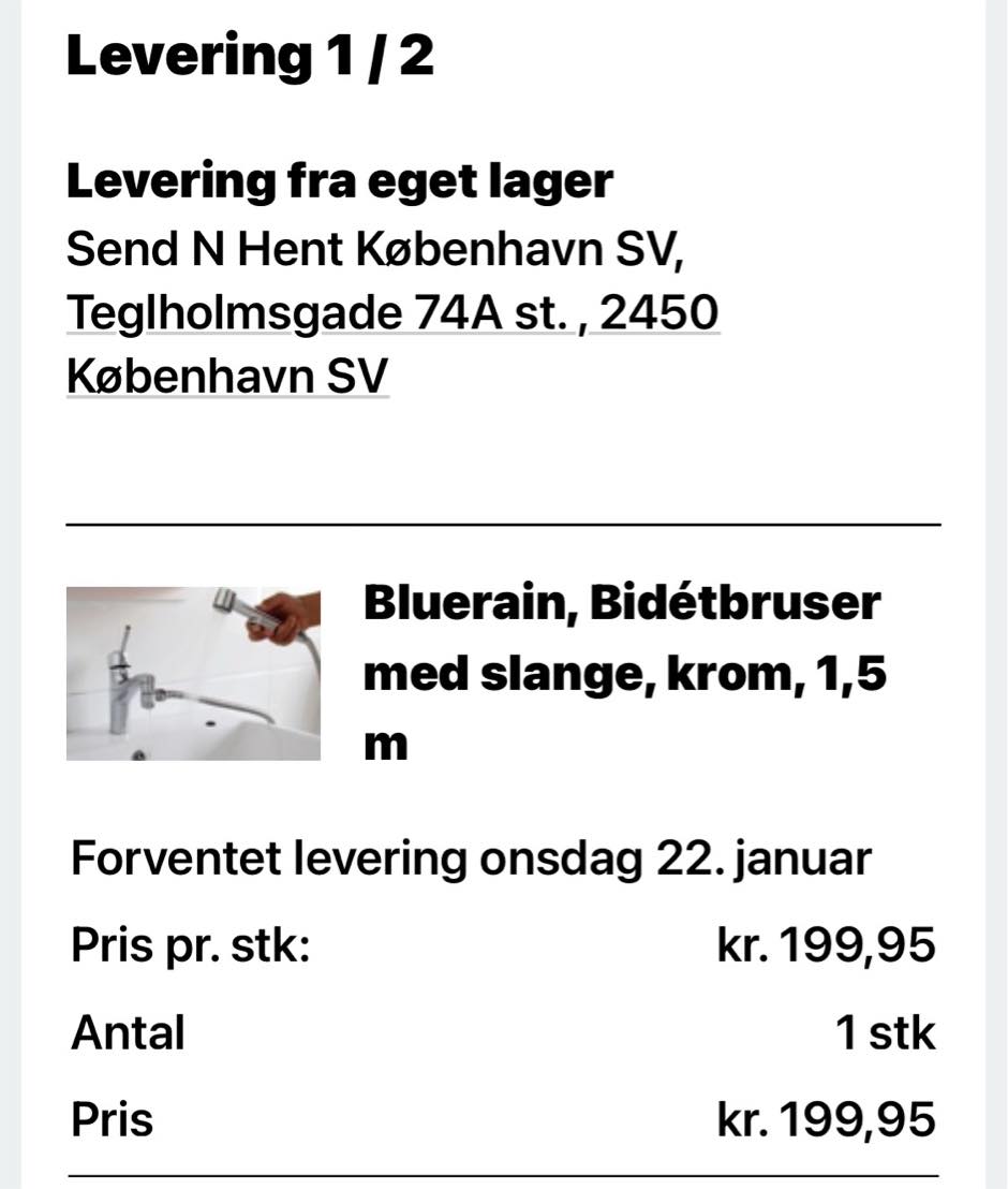 Jeg har brug for en VVS mand , til at skift bruse stang og sæt ind en filter