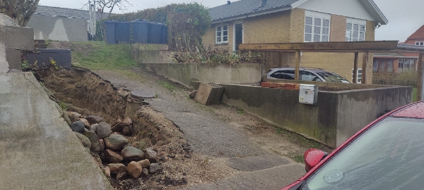 Fjernelse af 30m3 sand