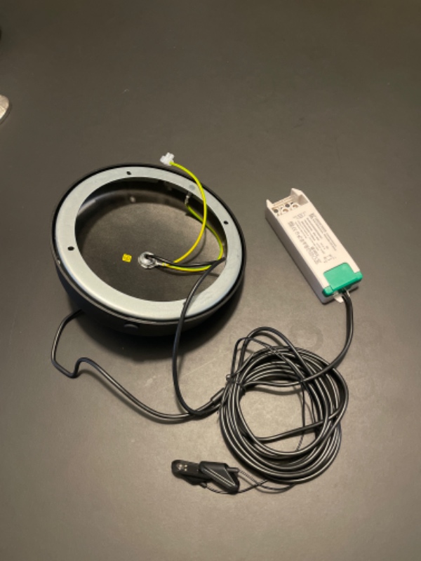 Ophængning af lampe, samt ny ledning i PH lampe.