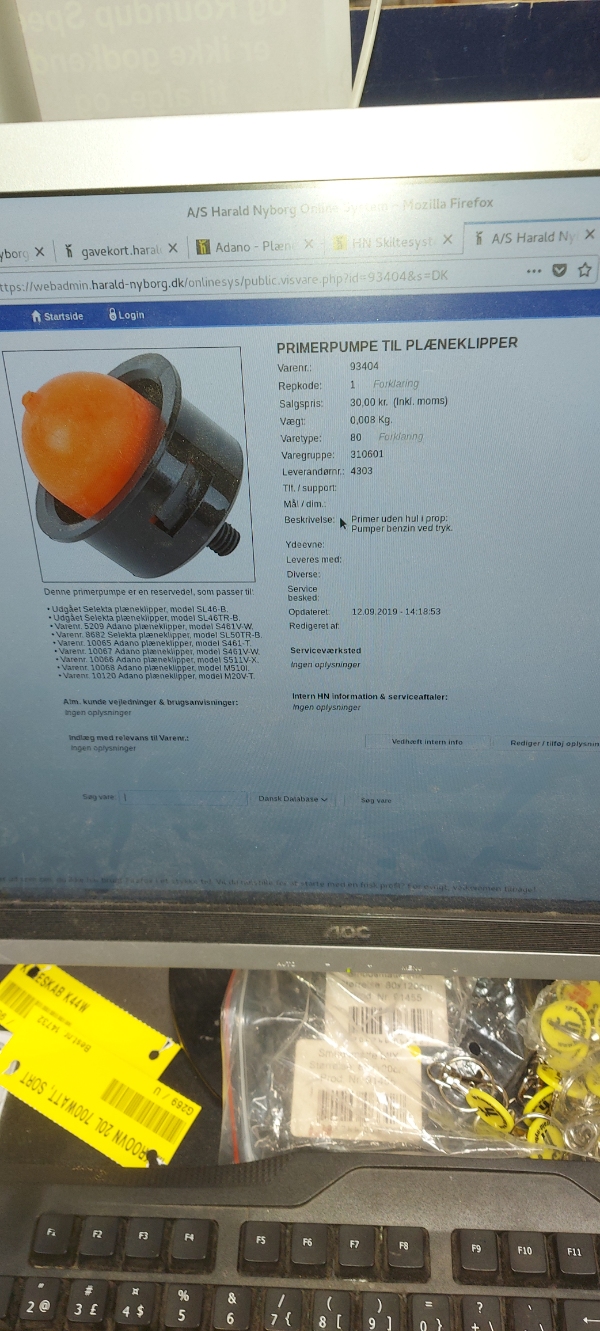 Reparation af plæneklipper