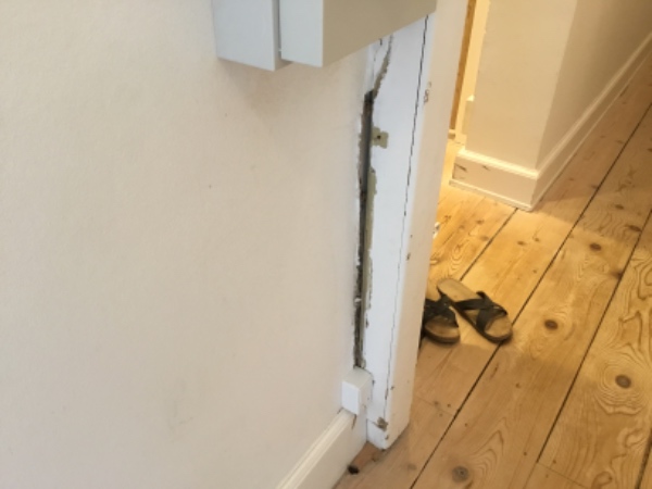 Fyldning af huller i væggene/spartling