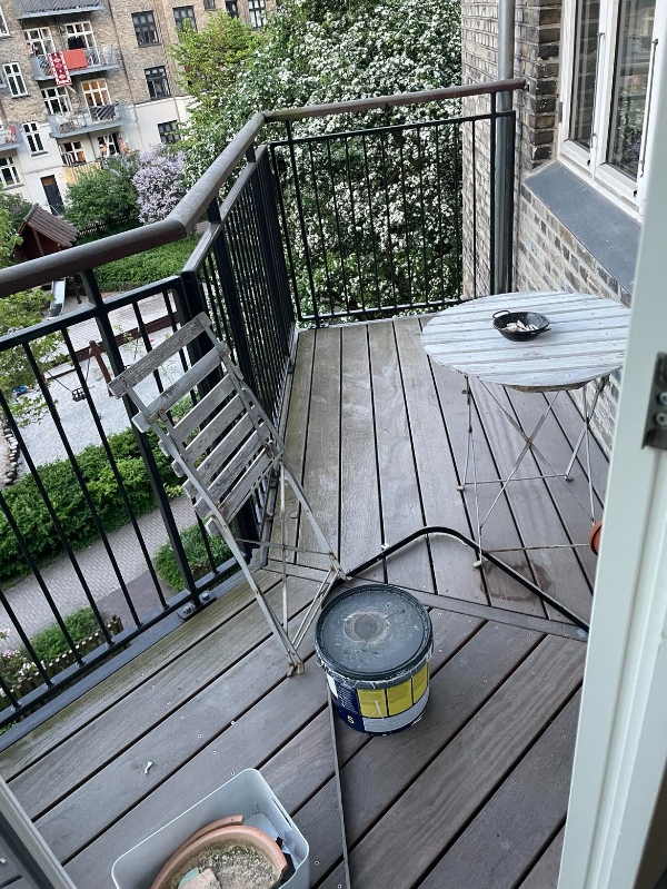 Terrasseslibning og oliebehandling