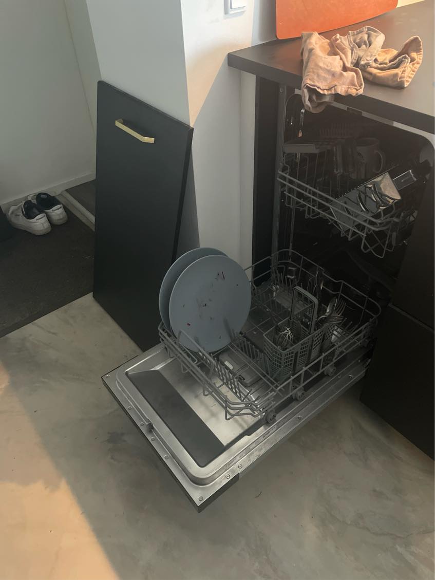 Montering af Ikea-låge