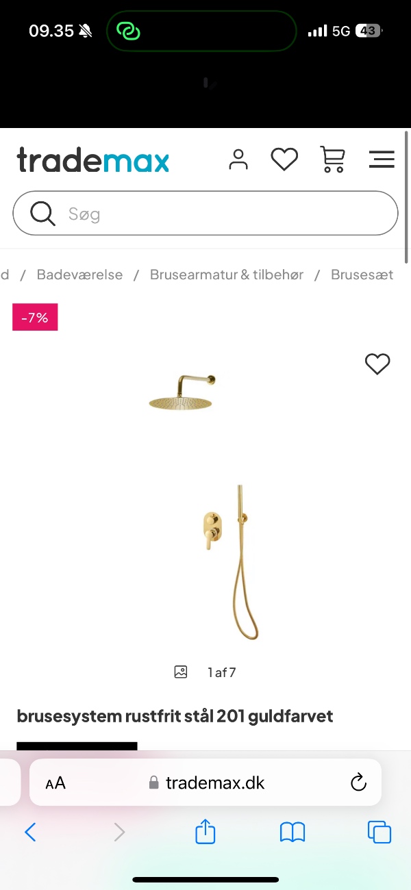 Mikrosement badeværelse