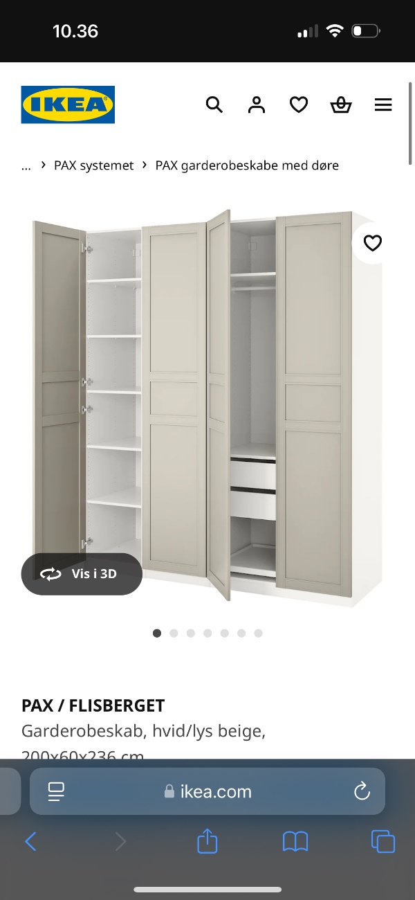 Ikea pax skabe