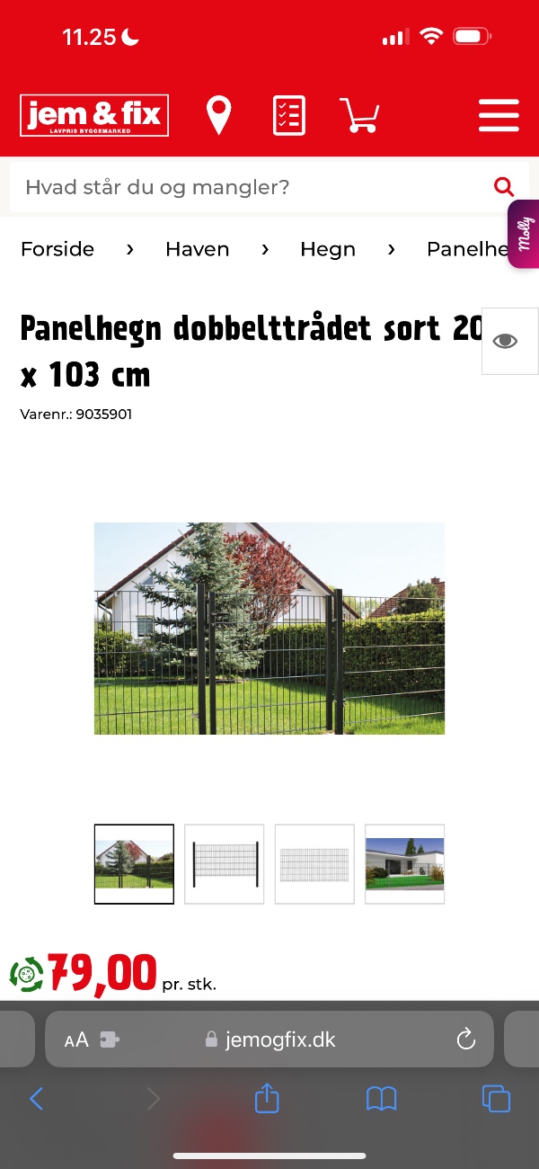 Samling støbning og opsætning af følgende