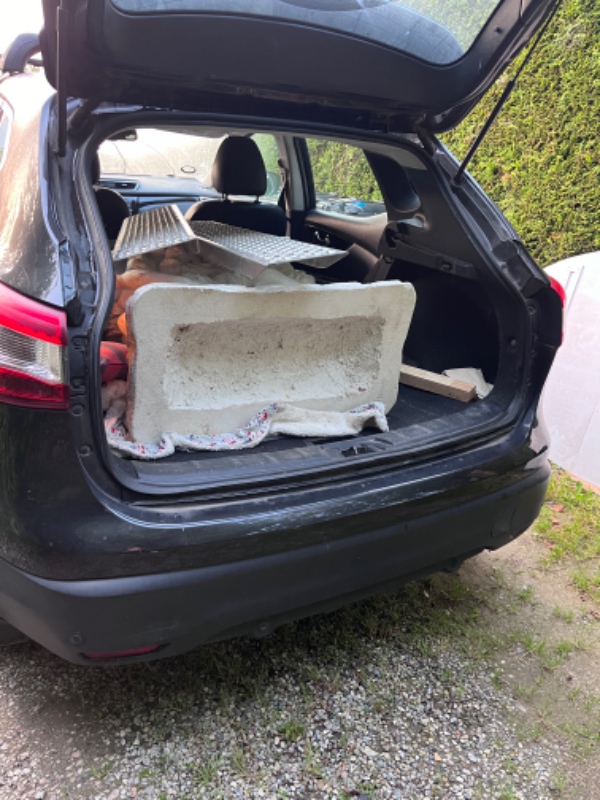 228 kg ud af baggagerum