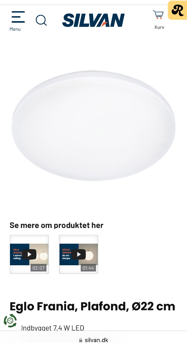 Opsætning af 5 loftlamper