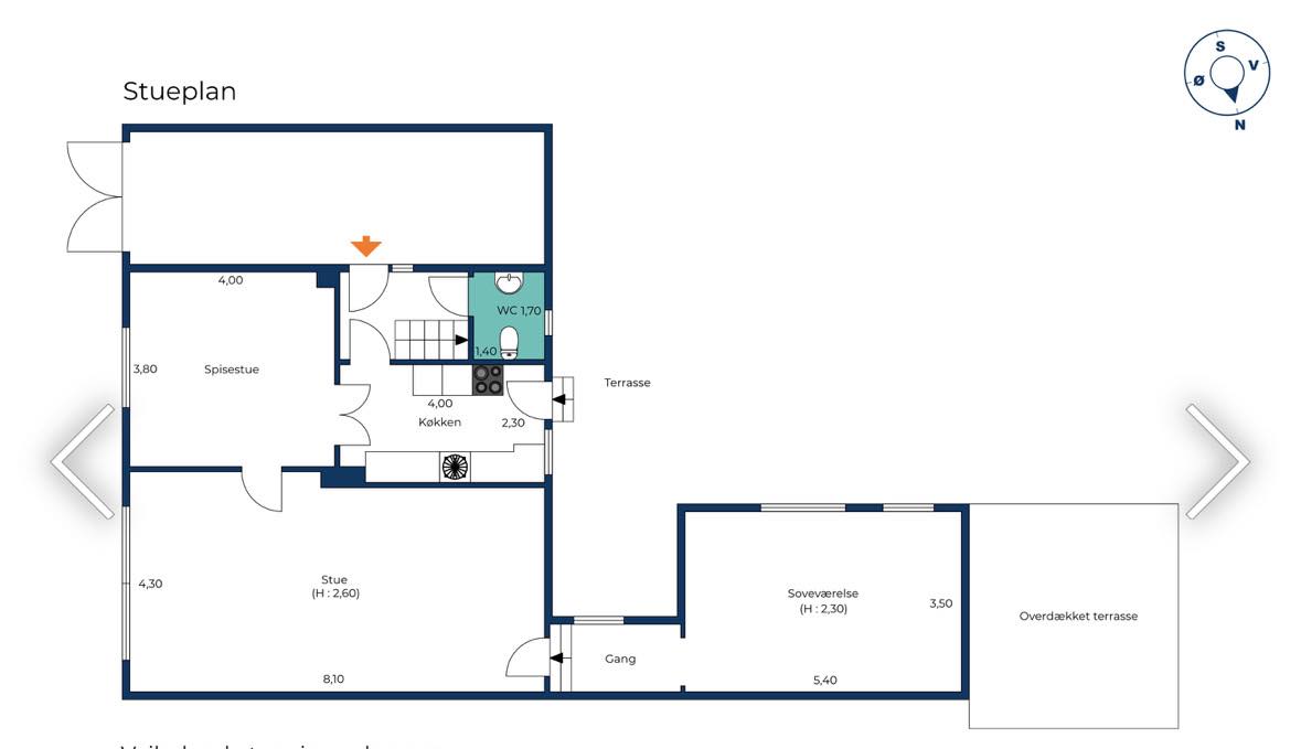 Udbyg wc 1x1 m (Skelet+Plader)
