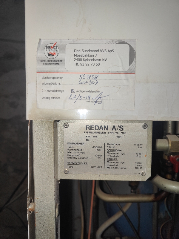 Montering af ny fjernvarme unit