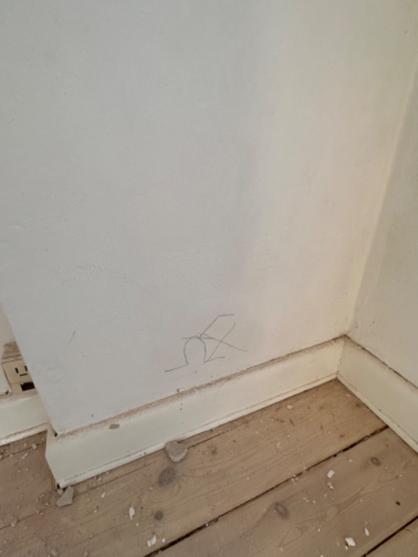 El - Udfræsning og kabelføring i to stuer + entré