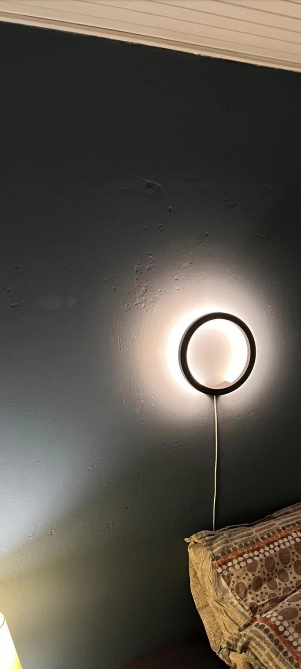 Acoustic panel on a wall in sleeping room ca. 8 panels