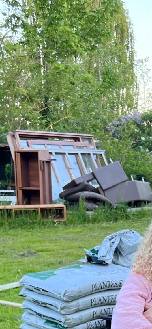 Bortskaffelse af affald , gamle vinduer/dør