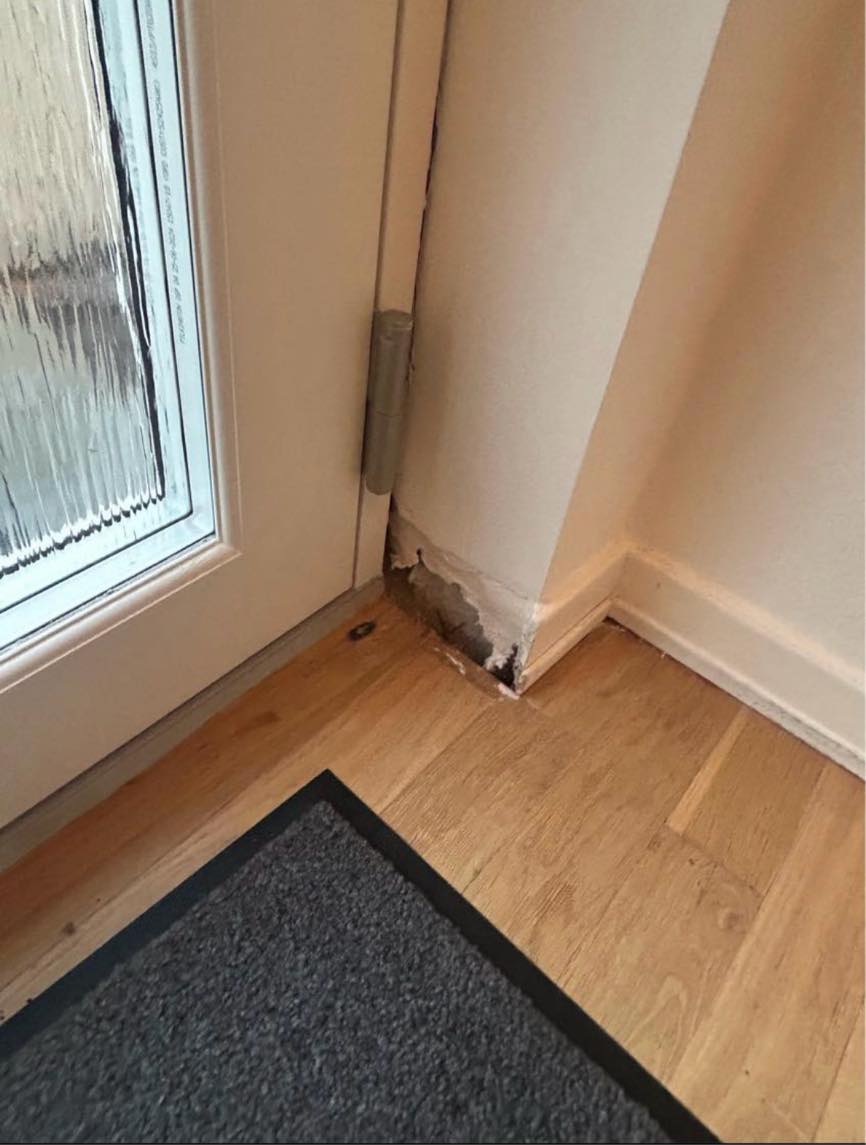 Færdiggørelse af hoveddør