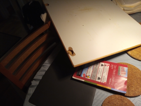 repration af køkken låge, ved køkkenvask