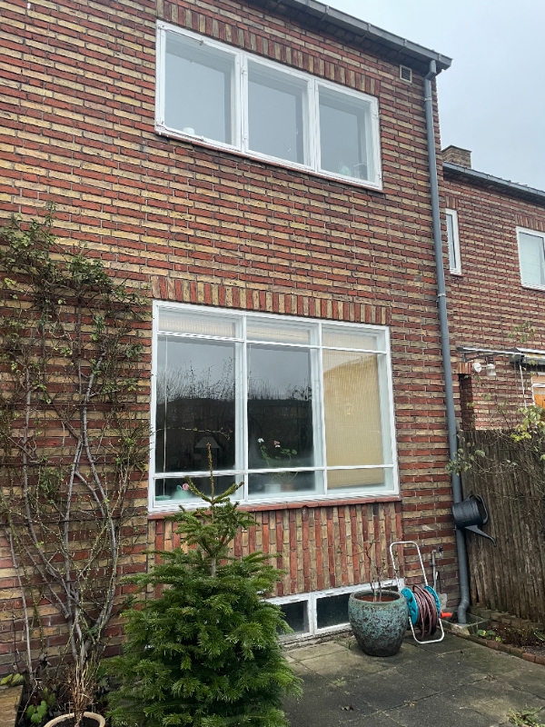 renset nedløbsrør (tilstoppet)