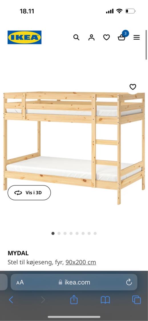 Hente højeseng og levere