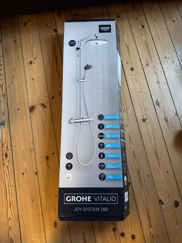 Opsætning af brusesæt, GROHE Vitalio Joy 260 brusesystem