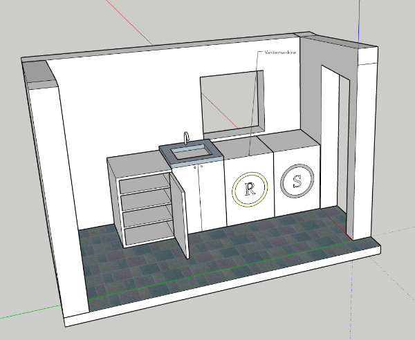El-installations montering af vaskemaskinen og tørremaskinen