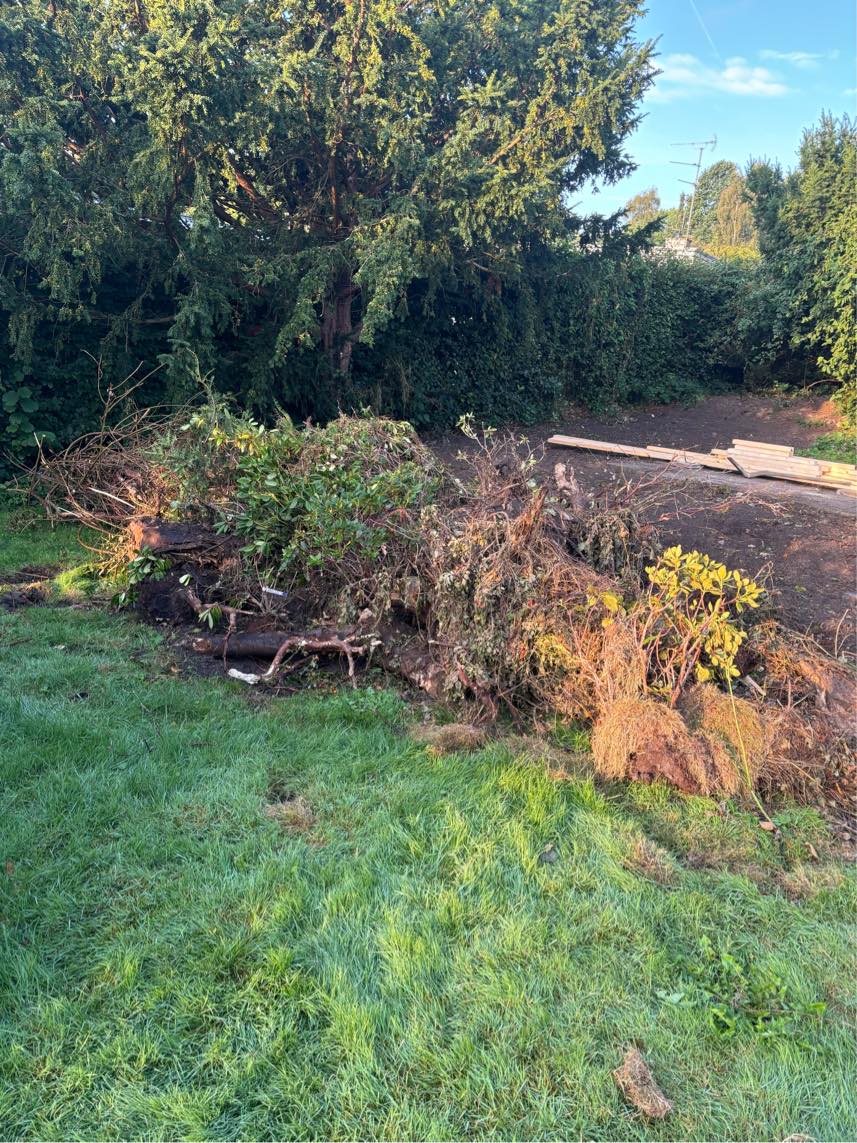 Fjernelse af havesten og haveaffald