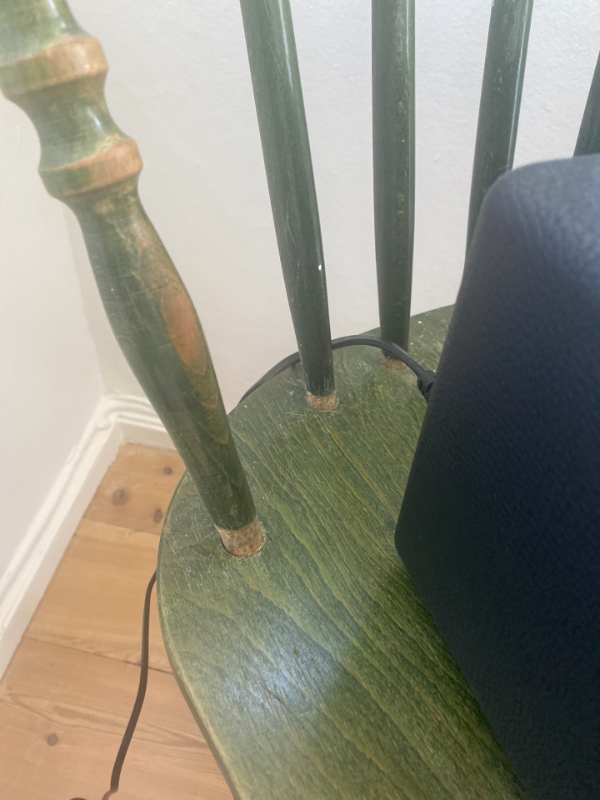 5x Farstrup pindestole skal skilles ad og limes på ny