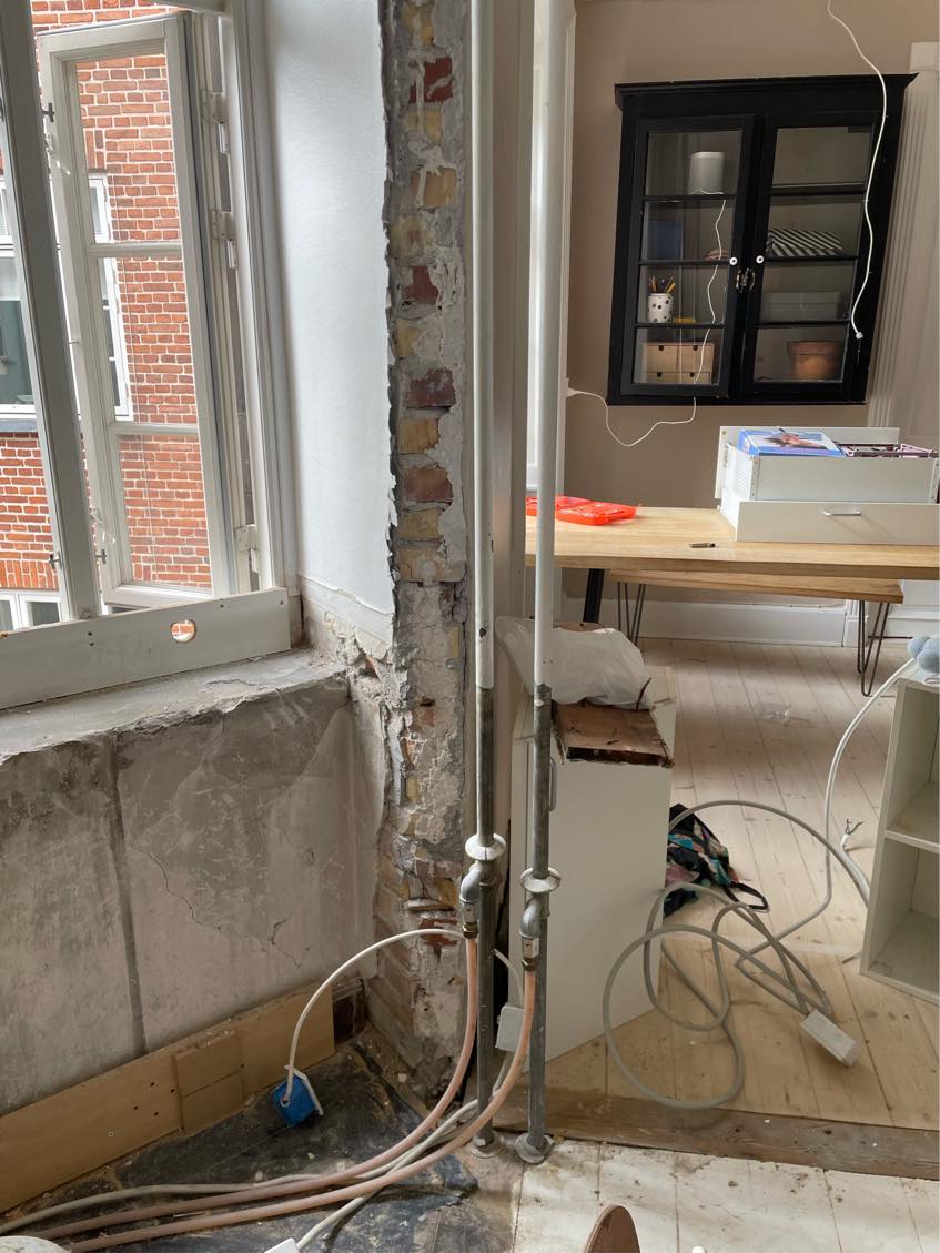 Pudse vægge og loft