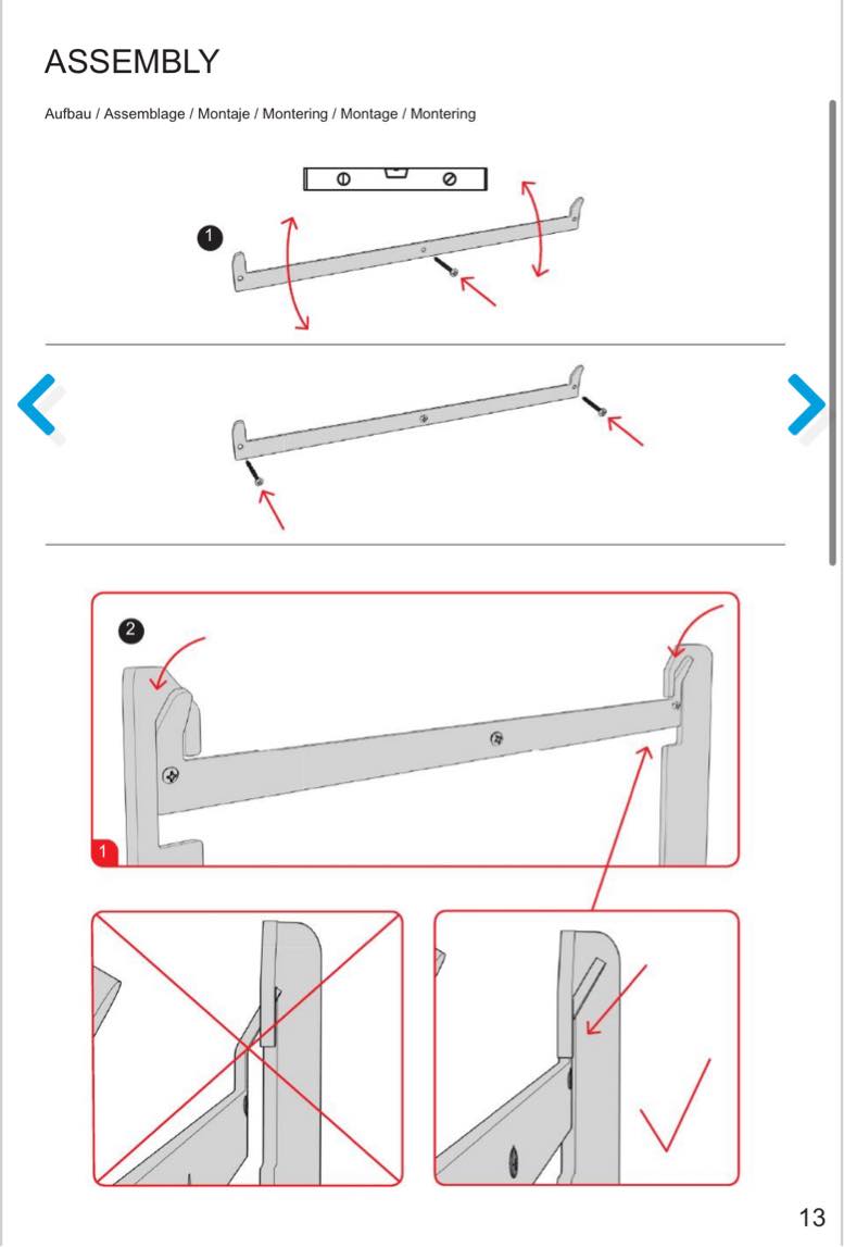 Væghængt puslebord