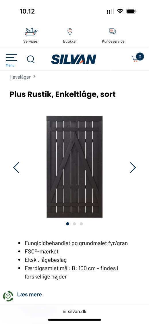 Opsætning af hegn og havelåge