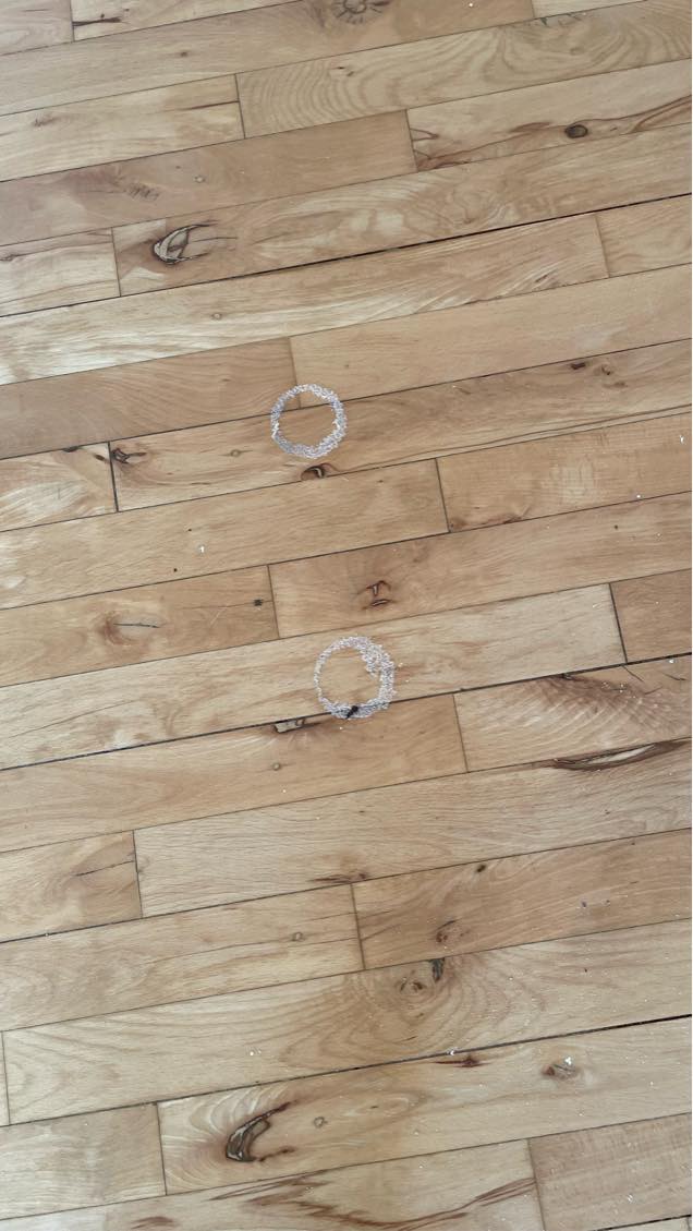 Fjerning af lim og gulvslibning 3 værelser og 1 gang