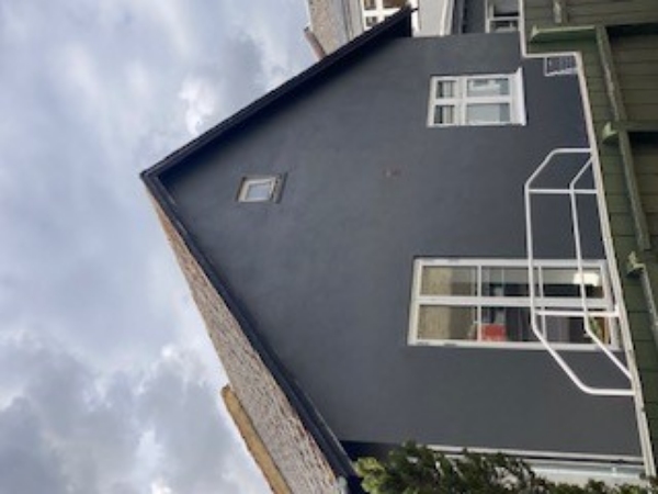 malet gavl og udhæng