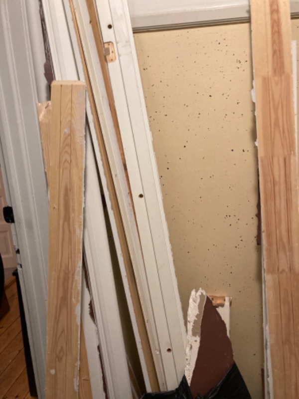 Byggeaffald til skrot/genbrugsstation