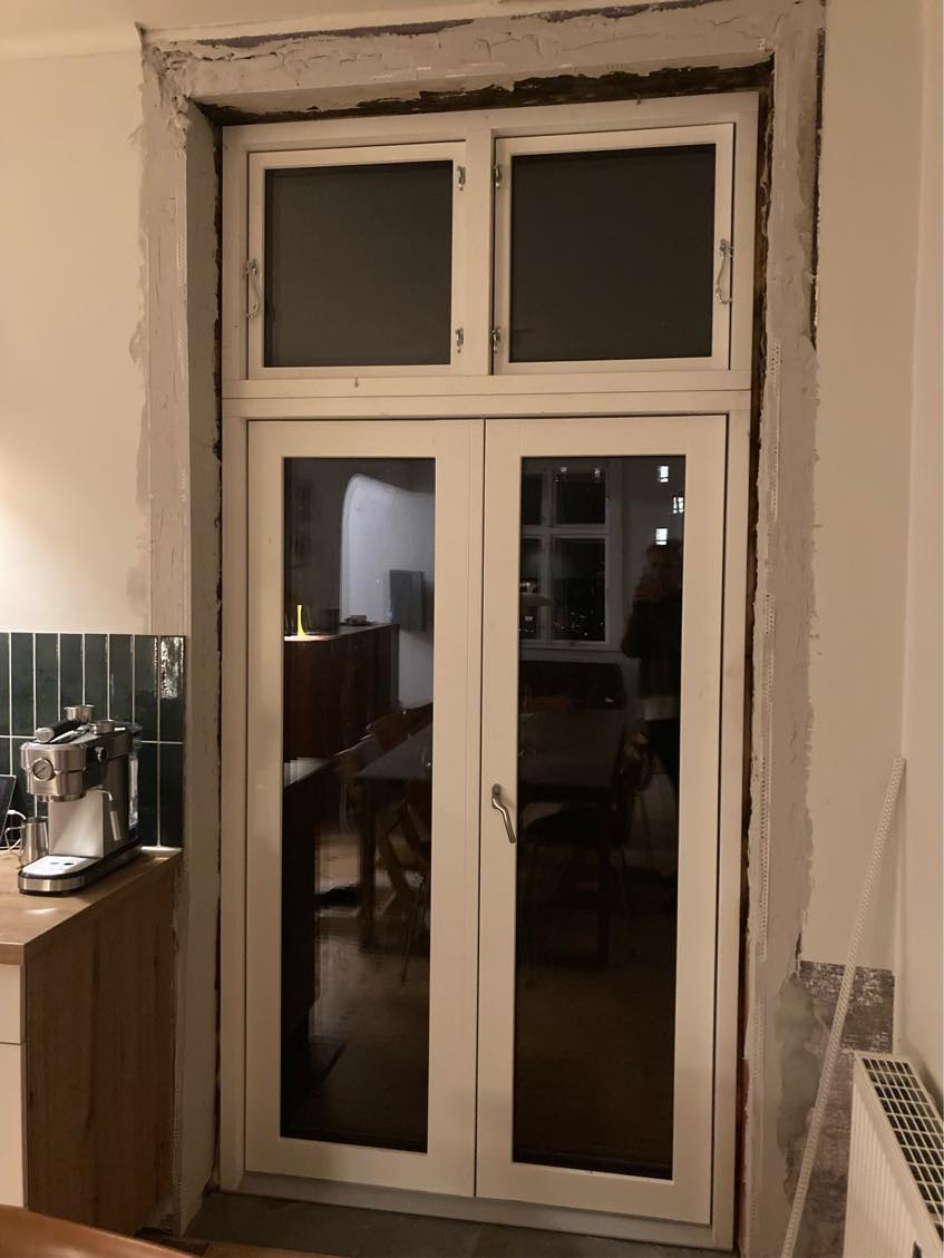 Afslutning ved ny terrassedør