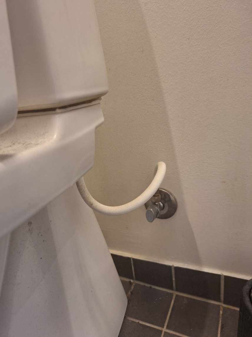 Håndholdt bruseslange til WC