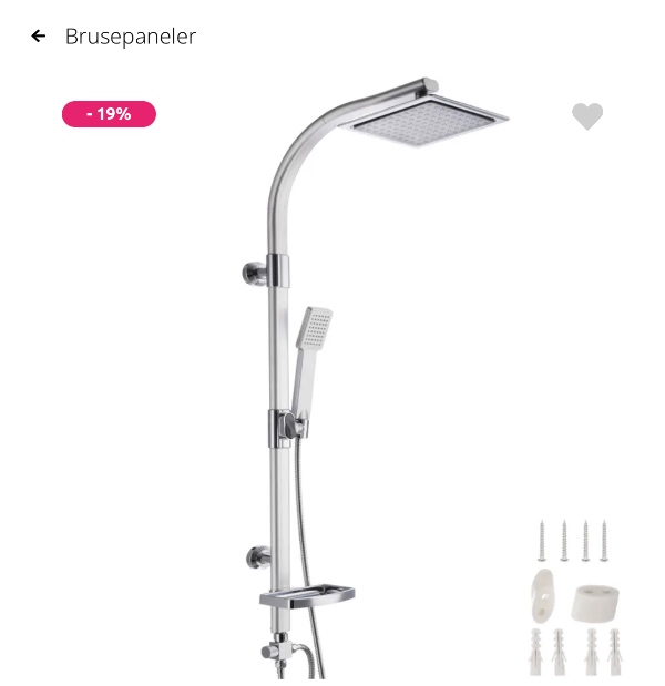 Sætte spisebordlampe op og skifte brusesæt