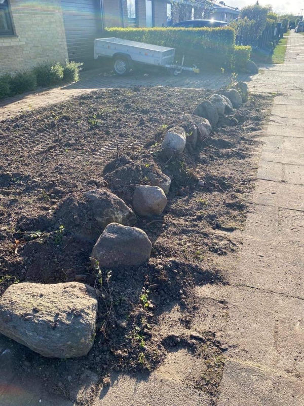 Få fjernet store sten