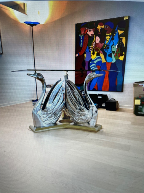 Hent og løft glas spisebord