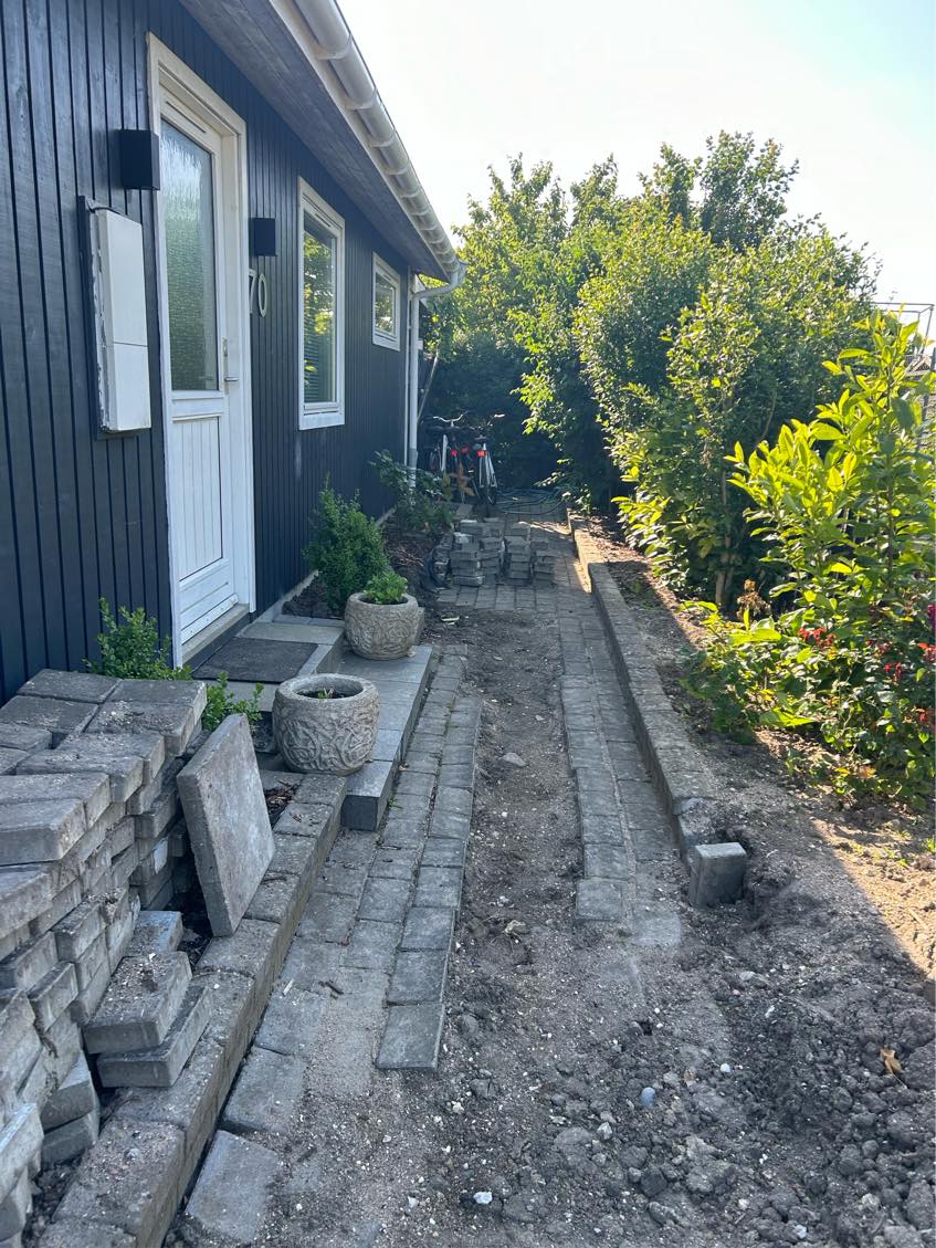 Reetablering af fliser efter kloakering