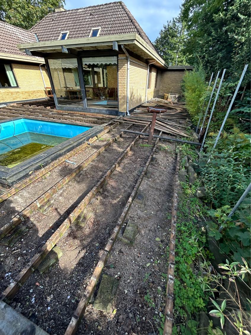 Bortskaffelse af terrasse