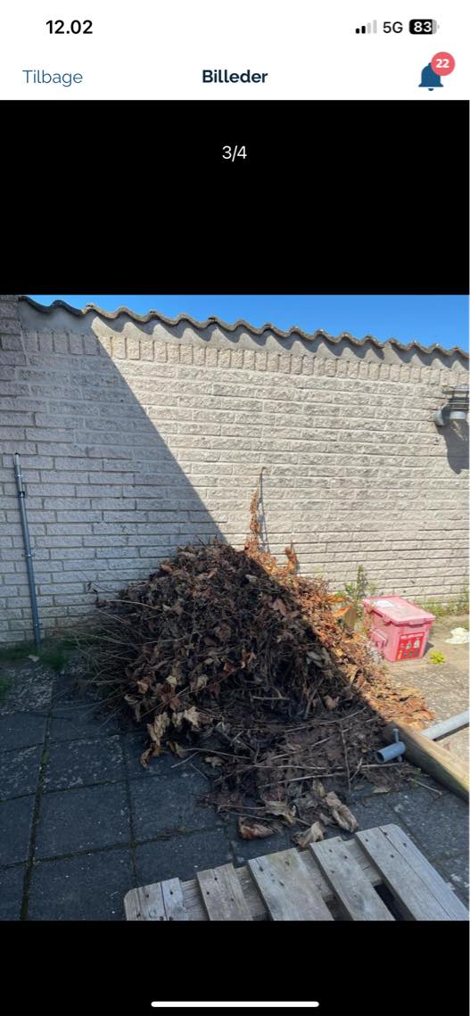 Hjælp til at køre med have affald