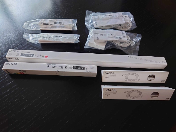 Opsætning IKEA LED-lyslister under 2 underskabe