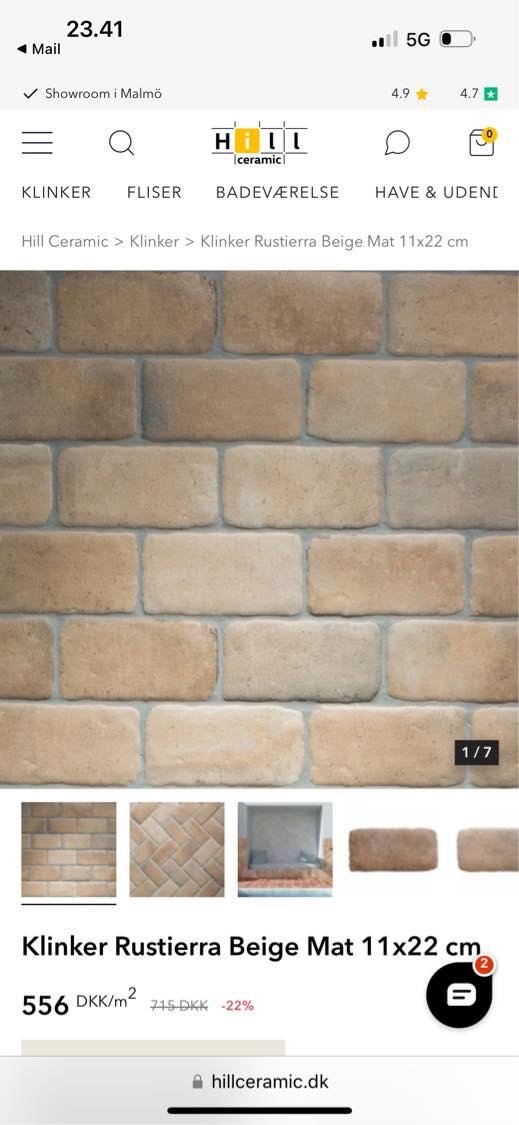 Fliser ved brændeovn