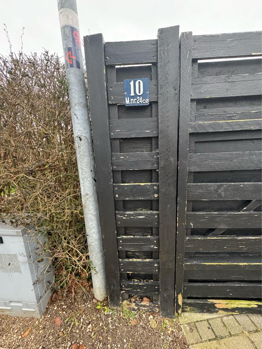 Reperation/udskiftning af havelåge