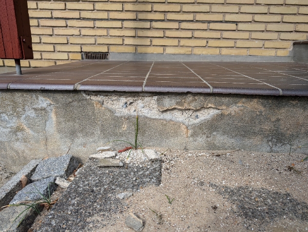 Reparation af beton trappetrin