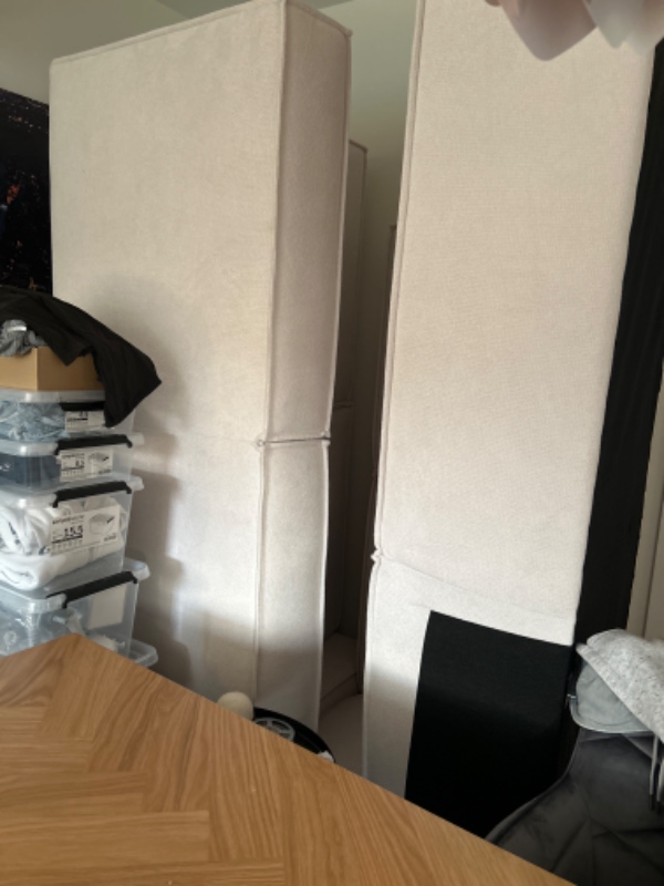 flytte 2 sofa moduler fra jorden til 1 sal gennem vinduet